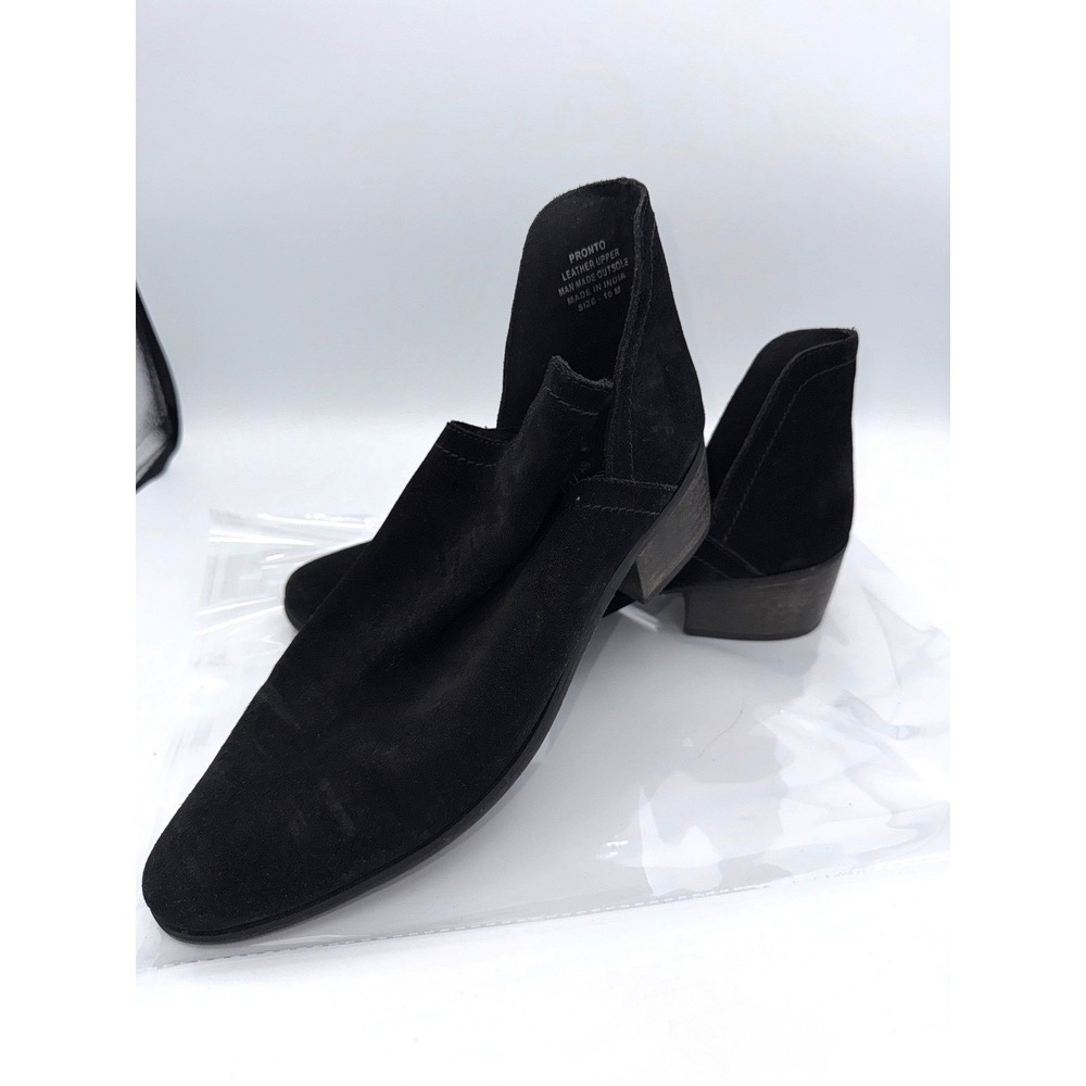 Coconut by Matisse Pronto Black Suede V-Cut Ankle Boots Size 10 M - Picture 3 of 6
